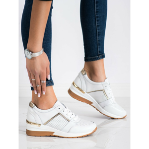 GOODIN WHITE LEATHER SNEAKERS