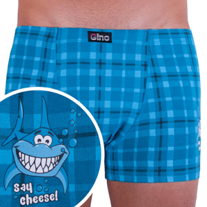 Men's boxers Gino blue (73085)