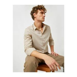 Koton Classic Collar Long Sleeve Basic Shirt