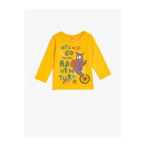 Koton T-Shirt - Yellow - Regular