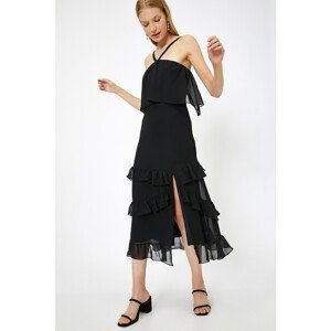 Koton Ruffle Detail Dress Evening Dress