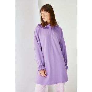 Trendyol Lilac Baby Collar Knitted Tunic