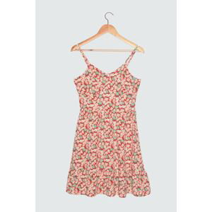 Trendyol Red Strappy Patterned Dress