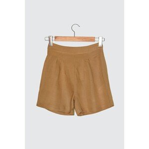 Trendyol Camel Pleated Shorts & Bermuda