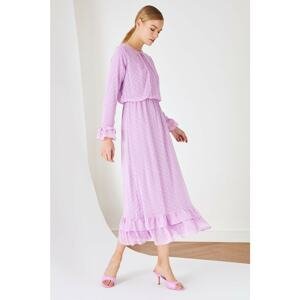 Trendyol Lilac Flounce Lined Dress