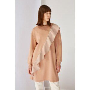 Trendyol Beige Ruffle Detailed Tunic