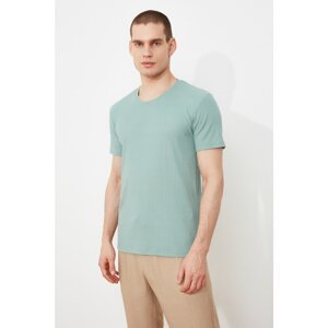 Trendyol Mint Men's Slim Fit Short Sleeve T-Shirt