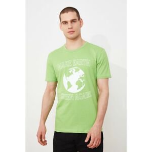 Trendyol Green Men's Slim Fit Short Sleeve T-Shirt