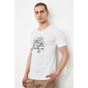 Trendyol White Men's T-Shirt