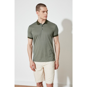 Trendyol Khaki Men's Slim Fit Polo Neck T-shirt