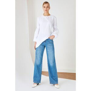 Trendyol Blue Wide Leg High Waist Jeans