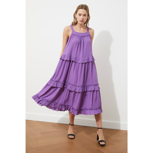 Trendyol Purple Wide Cut Dress