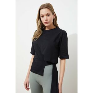 Trendyol Black Tie Detailed Knitted Blouse