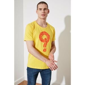 Trendyol Yellow Men's Regular Fit T-Shirt