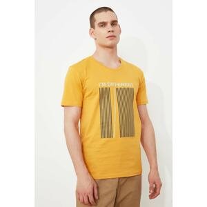 Trendyol Mustard Men's T-Shirt