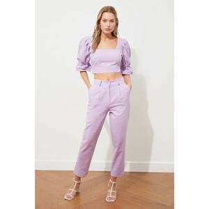 Trendyol Lilac Straight Cut Trousers