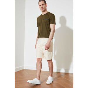 Trendyol Ecru Men's Double Flap Pocket Shorts & Bermuda