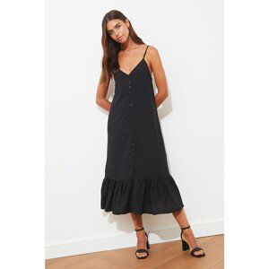 Trendyol Black Strap Buttoned Dress