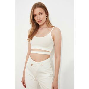 Trendyol Ecru Crop Knitted Athlete