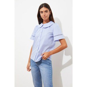 Trendyol Blue Tie Detailed Shirt