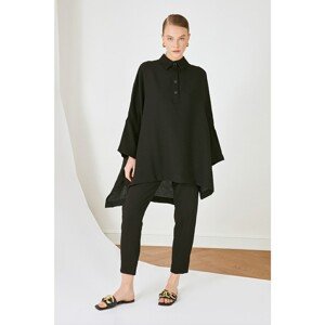 Trendyol Black Oversize Tunic Trousers Bottom-Top Team