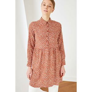 Trendyol Tile Shirt Collar Tunic Dress