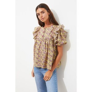 Trendyol Multicolored Button Detailed Blouse
