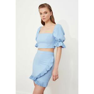 Trendyol Lilac Pleated Detailed Skirt