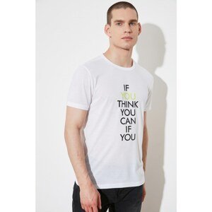Trendyol White Men's Regular T-Shirt