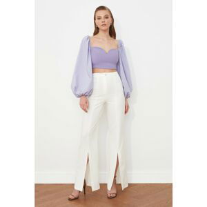 Trendyol Ecru Slit Trousers