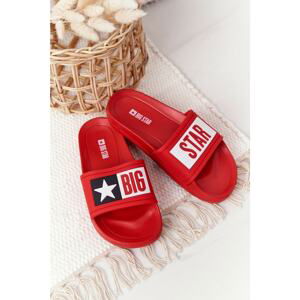 Children's summer slippers Big Star - red