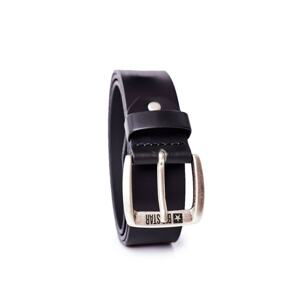 Leather Men's Belt Big Star HH674108 Black