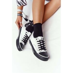 Women's Leather Sneakers BIG STAR HH274147 White-Black