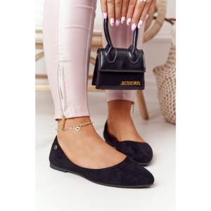 Suede Ballerinas Sergio Leone BL622 Black