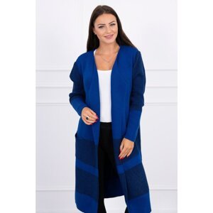 Lapel sweater mauve-blue