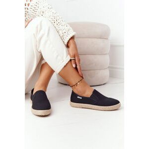 Espadrilles On A Braided Sole Big Star HDD274017 Black