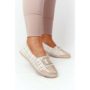 Elegant Women's Espadrilles Gold Be My Love