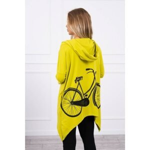 Sweatshirt with cycling print kiwi