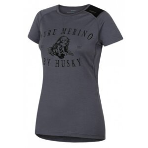 Merino thermal underwear T-shirt short women's Puppy gray
