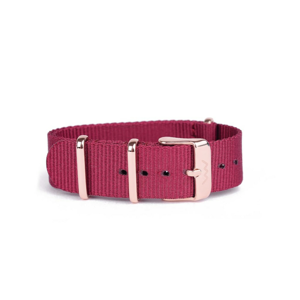 Nylon strap Violet Rose Gold