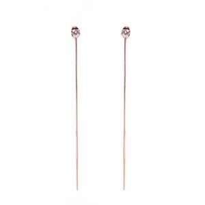 Vuch Bowy Rose Gold Long Earrings