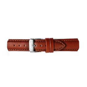 Silver Brown leather belt