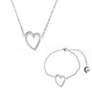 Bracelet and necklace Vuch Desire Silver Couple