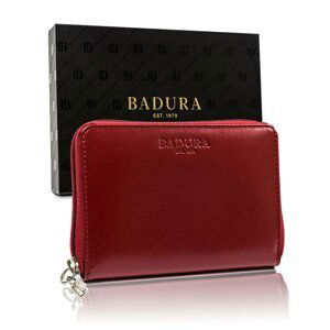 BADURA Red genuine leather men´s wallet