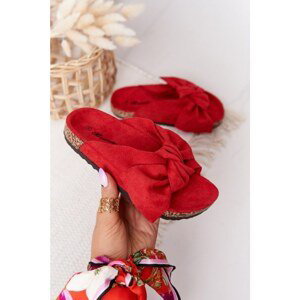Children's cork slippers red Little Wendy