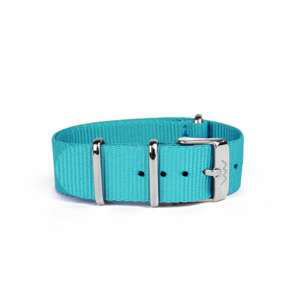 Blue Silver nylon strap