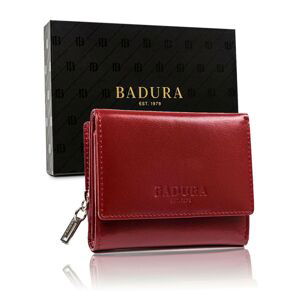 BADURA Red men´s leather wallet