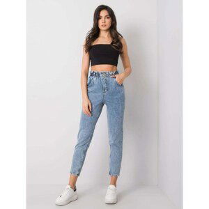 RUE PARIS Blue mom jeans