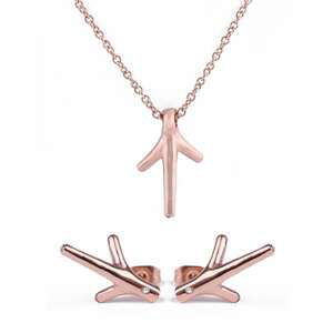 Set earrings and necklace Vuch Twiggset Rose Gold