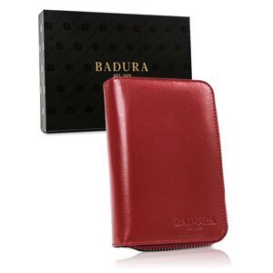 BADURA Red leather men´s wallet